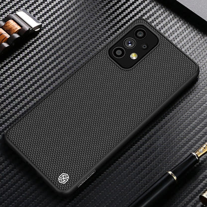 Nillkin Textured Case durable reinforced case with gel frame and nylon back for Samsung Galaxy A73 black_12