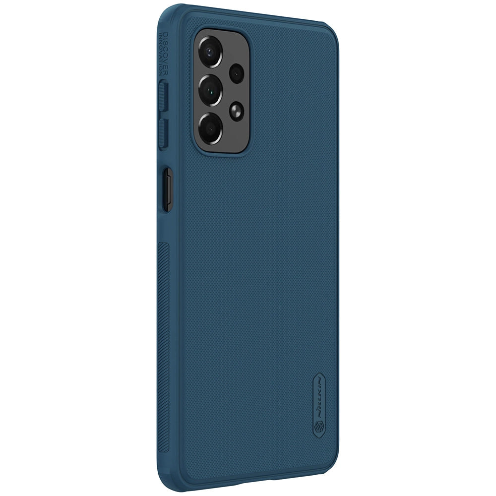 Nillkin Super Frosted Shield Pro durable case cover for Samsung Galaxy A73 blue_3