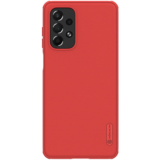 Nillkin Super Frosted Shield Pro durable case cover for Samsung Galaxy A73 red_0