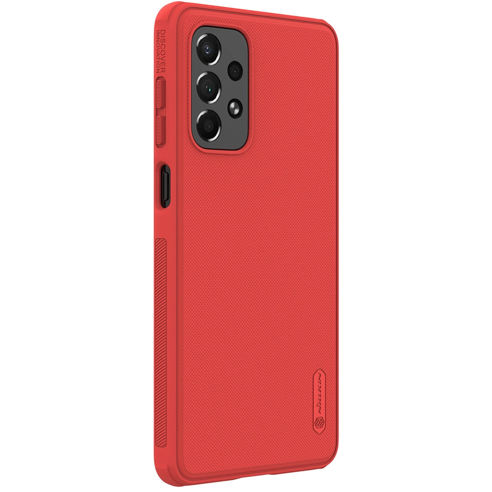 Nillkin Super Frosted Shield Pro durable case cover for Samsung Galaxy A73 red_3