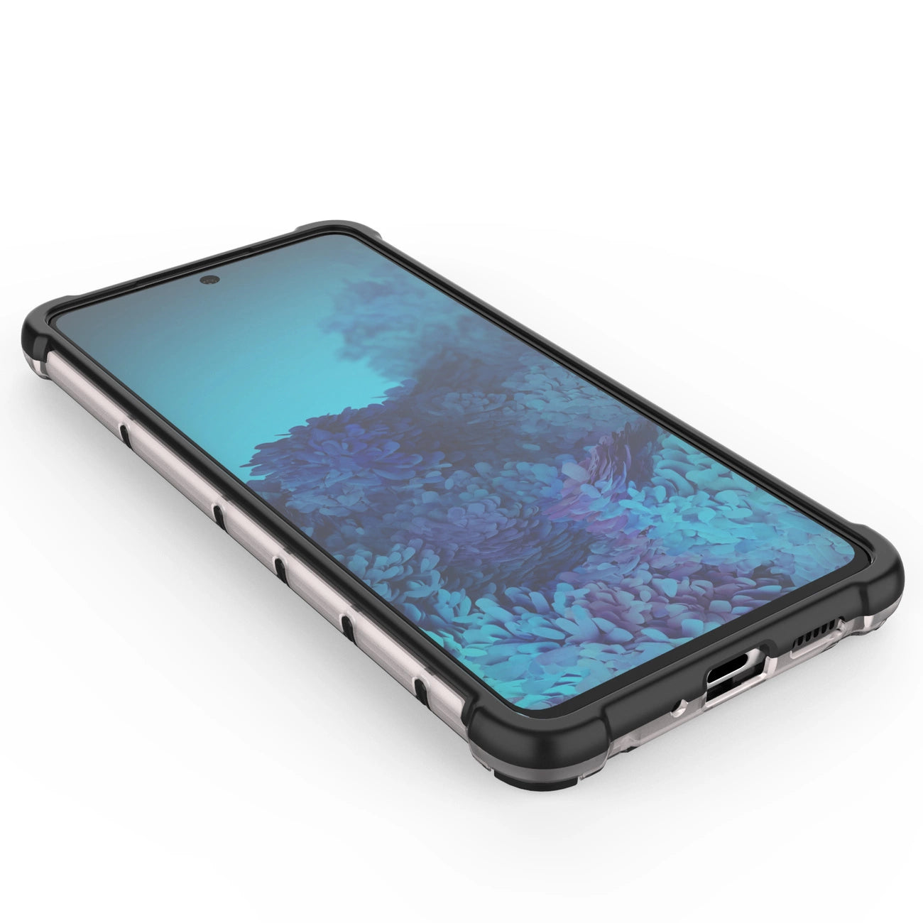 Honeycomb case armored cover with a gel frame for Samsung Galaxy A73 black_10