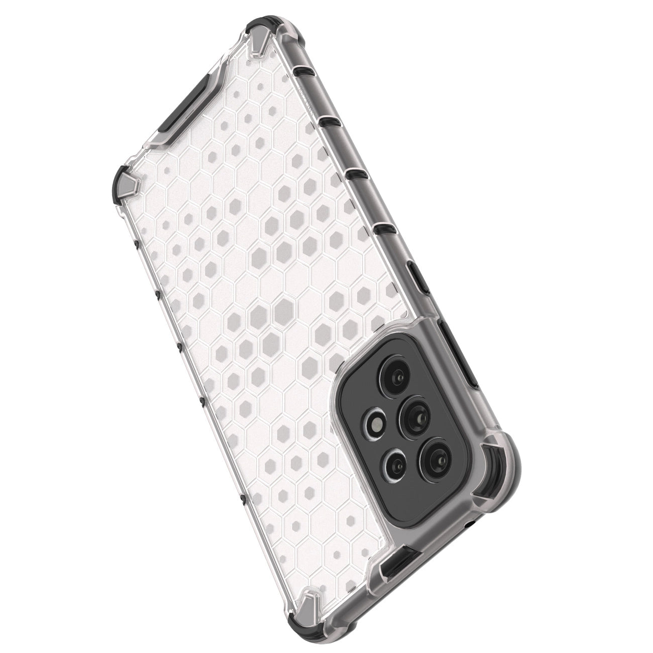 Honeycomb case armored cover with a gel frame for Samsung Galaxy A73 black_14