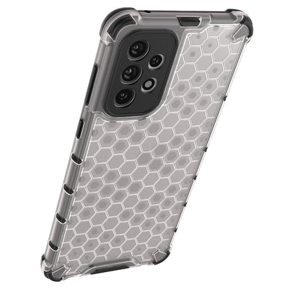 Honeycomb case armored cover with a gel frame for Samsung Galaxy A73 black_15