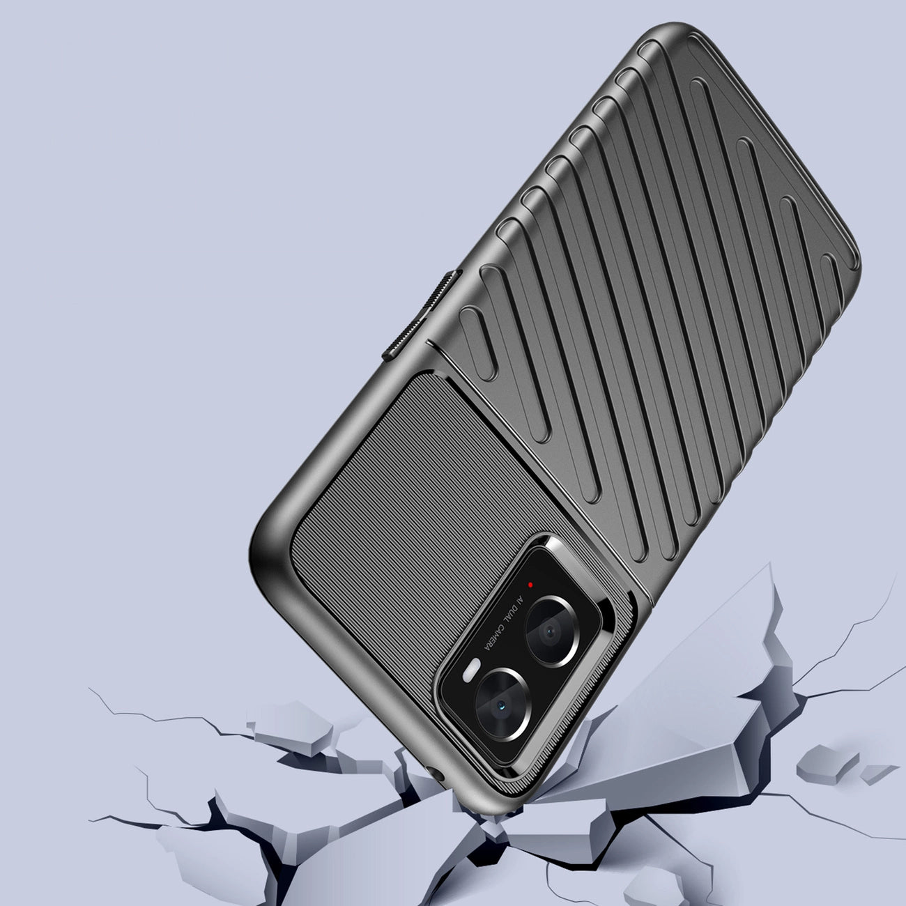 Thunder Case flexible armored cover for Oppo A76 / Oppo A36 / Realme 9i black_3