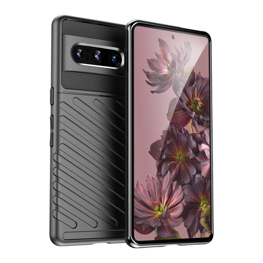 Thunder Case flexible armored cover for Google Pixel 7 Pro black_0