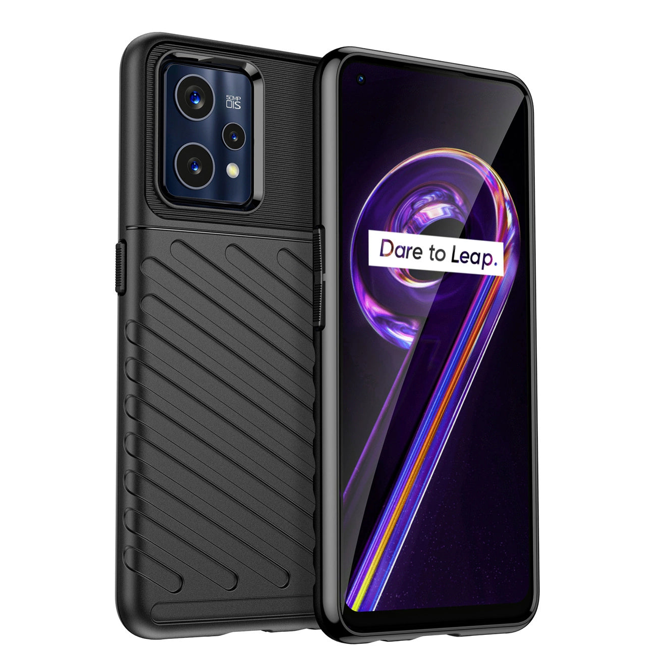 Thunder Case Flexible armored cover for Realme 9 Pro + (9 Pro Plus) black_0