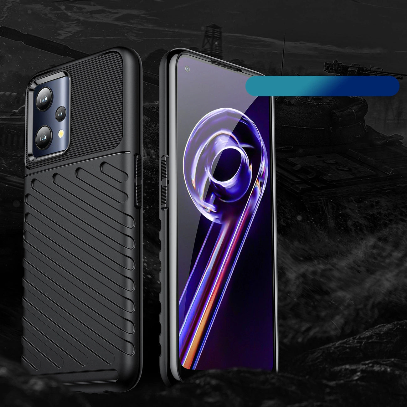 Thunder Case flexible armored cover Realme 9 Pro black_1