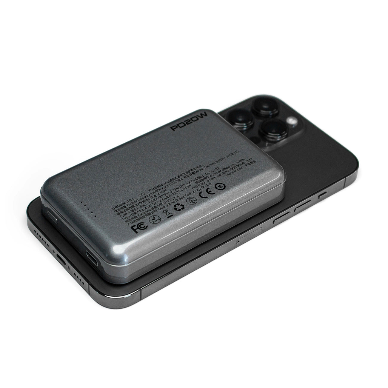 Dudao TGK1 power bank with MagSafe wireless charger 20W 10000mAh black (TGK1-black)_2