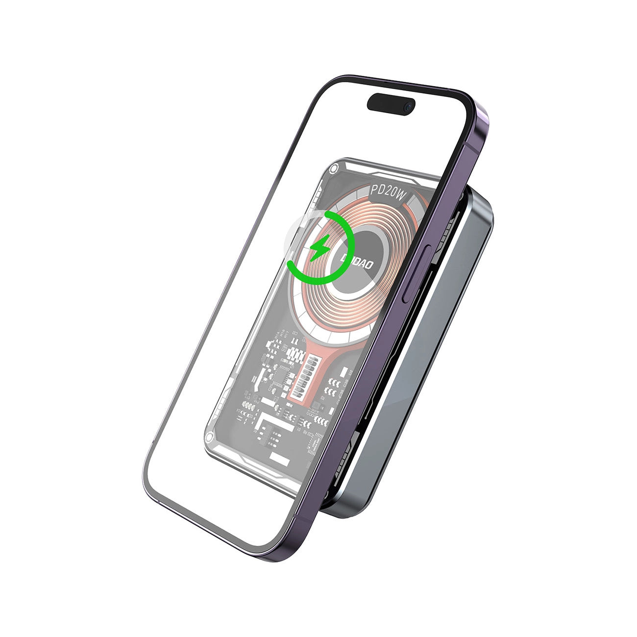 Dudao TGK1 power bank with MagSafe wireless charger 20W 10000mAh black (TGK1-black)_9