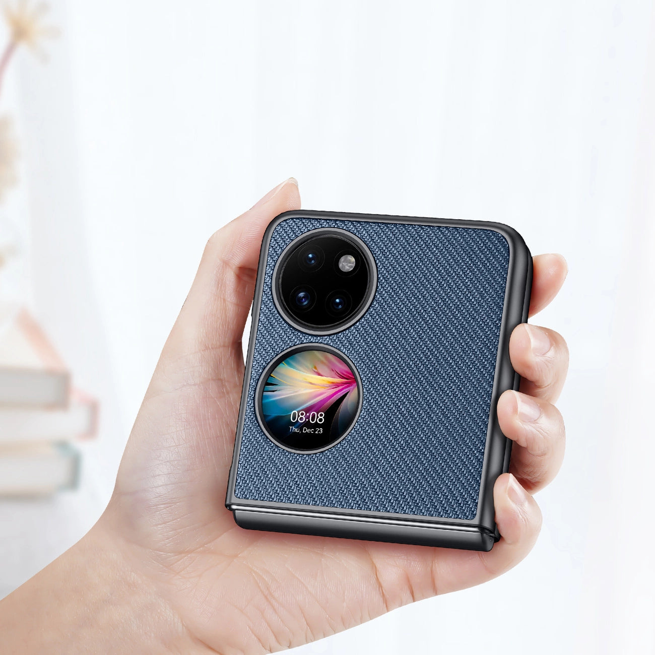 Dux Ducis Fino case is made of nylon material Huawei P50 Pocket blue_2