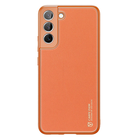 Dux Ducis Yolo elegant cover made of ecological leather for Samsung Galaxy S22 + (S22 Plus) orange_0