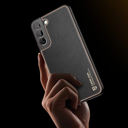 Dux Ducis Yolo elegant cover made of ecological leather for Samsung Galaxy S22 + (S22 Plus) orange_15