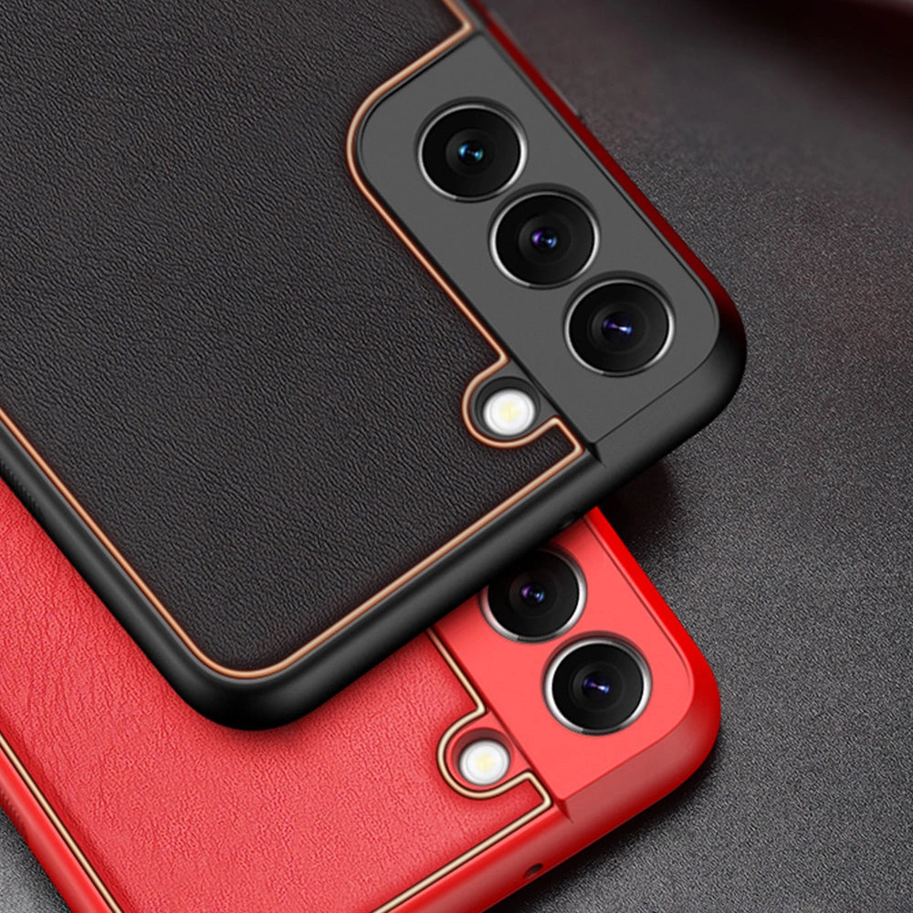 Dux Ducis Yolo elegant cover made of ecological leather for Samsung Galaxy S22 + (S22 Plus) orange_16