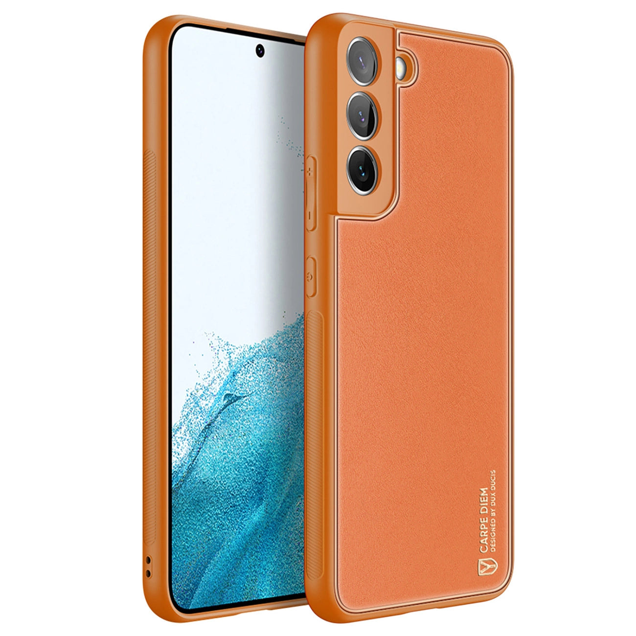 Dux Ducis Yolo elegant cover made of ecological leather for Samsung Galaxy S22 + (S22 Plus) orange_2