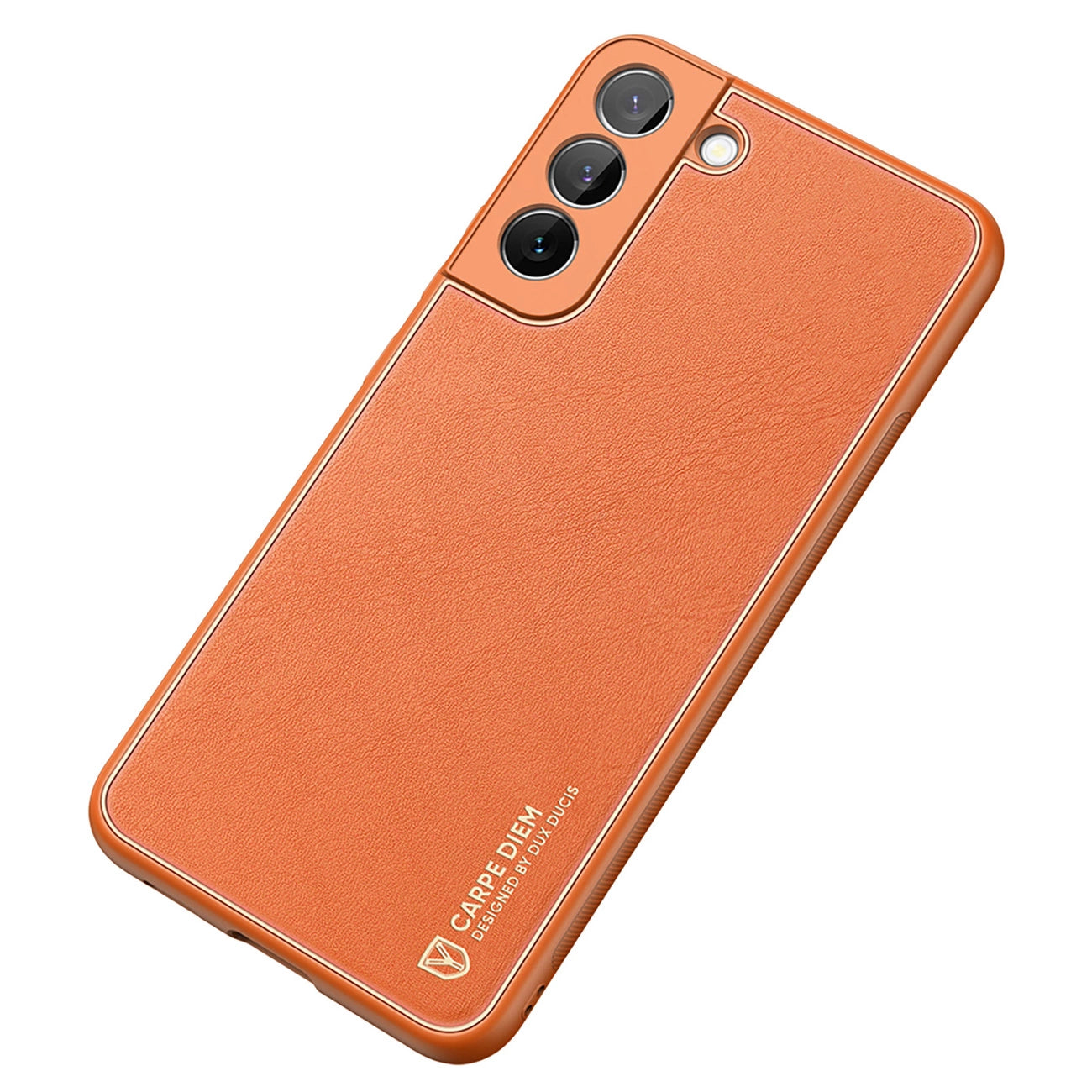 Dux Ducis Yolo elegant cover made of ecological leather for Samsung Galaxy S22 + (S22 Plus) orange_3