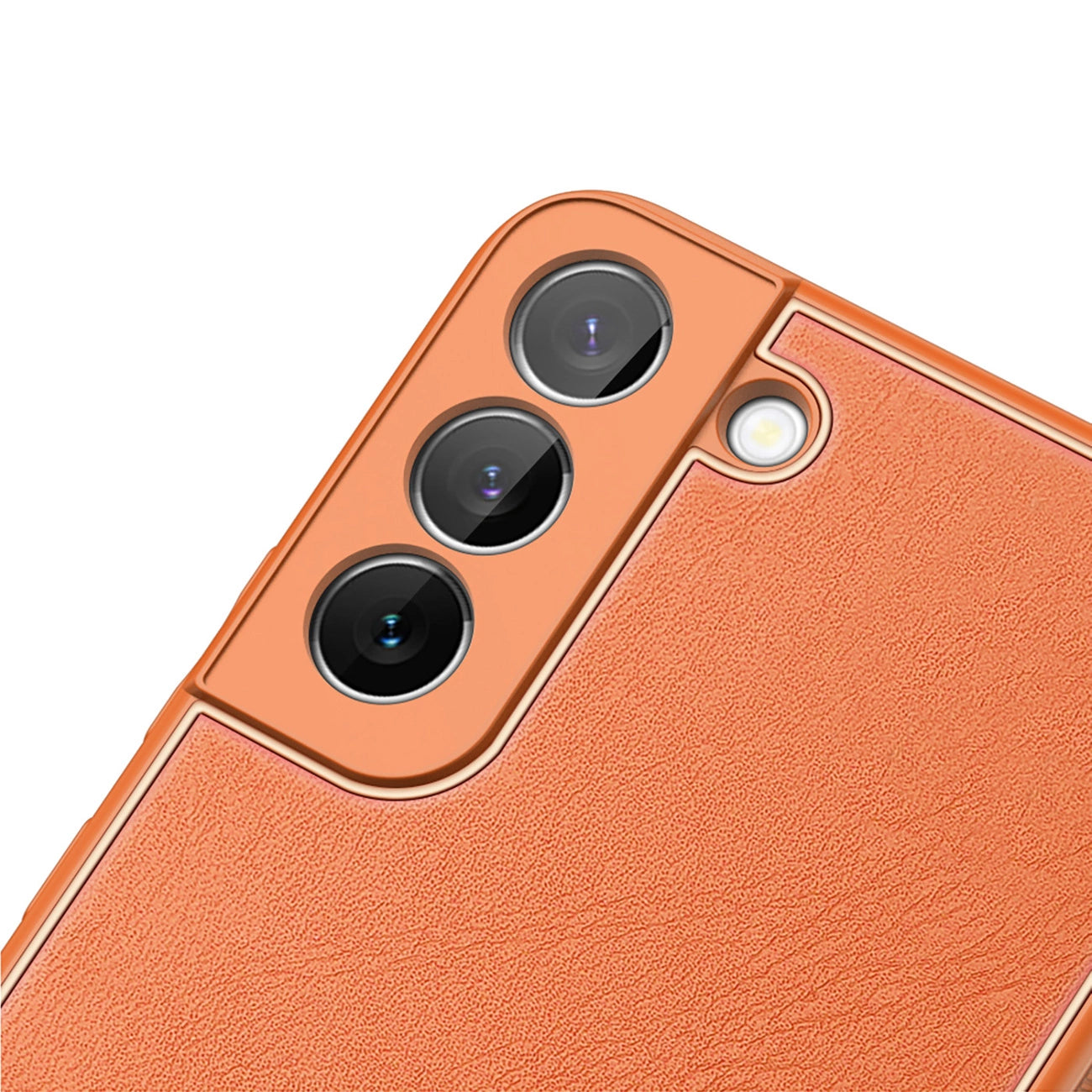 Dux Ducis Yolo elegant cover made of ecological leather for Samsung Galaxy S22 + (S22 Plus) orange_5
