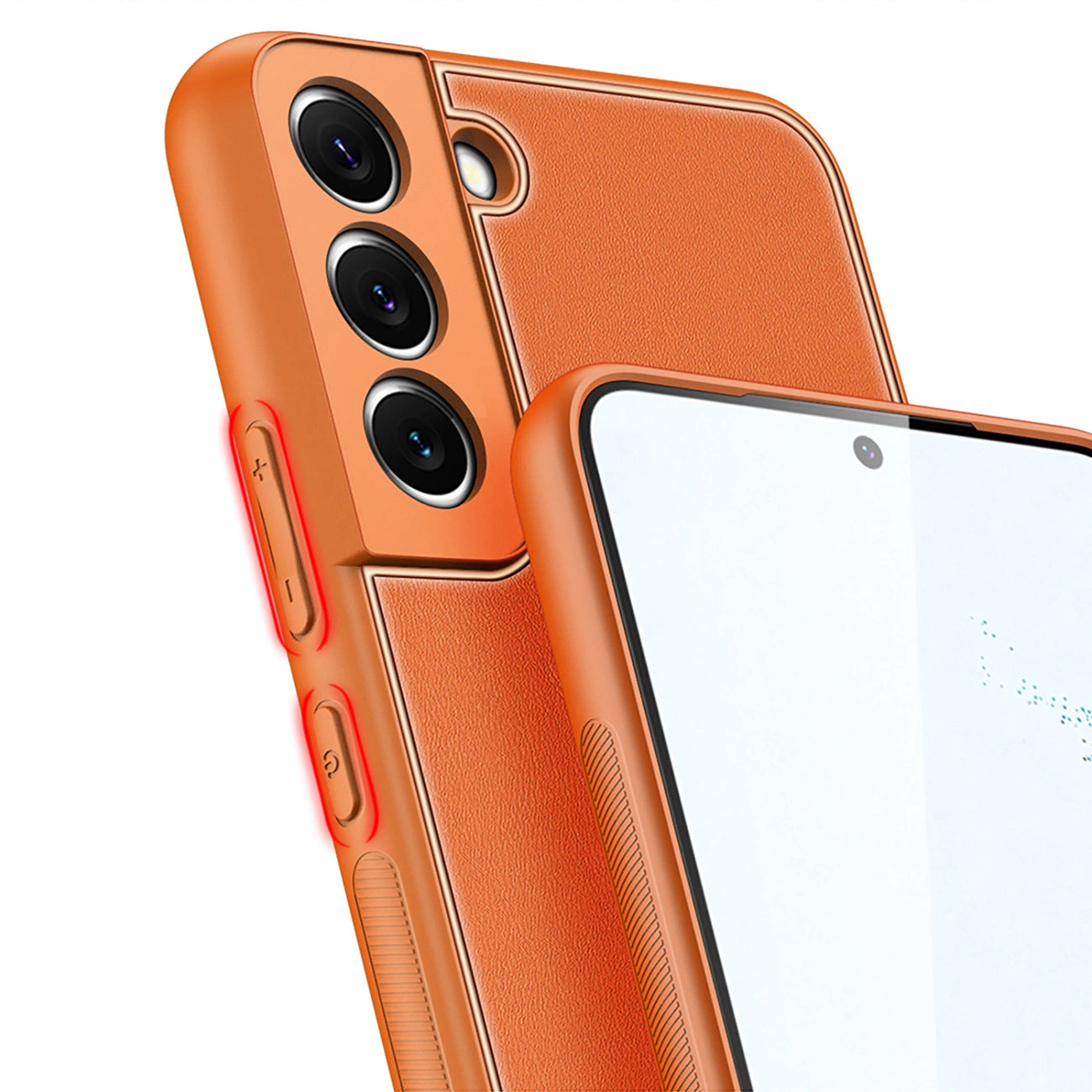 Dux Ducis Yolo elegant cover made of ecological leather for Samsung Galaxy S22 + (S22 Plus) orange_6
