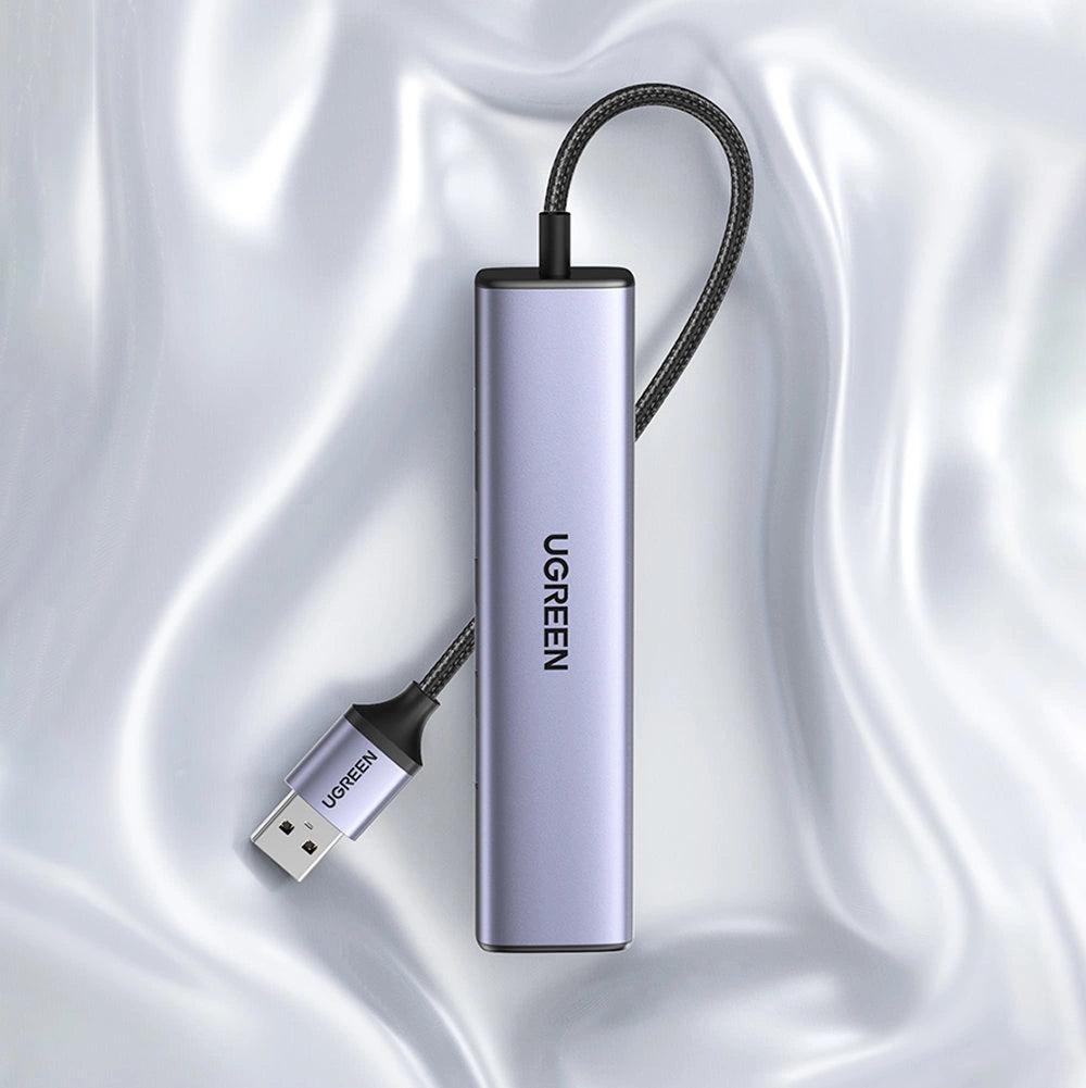 Ugreen multifunctional adapter HUB USB 3.0 - 3 x USB / Ethernet RJ-45 / USB Type C PD gray (CM475)_24