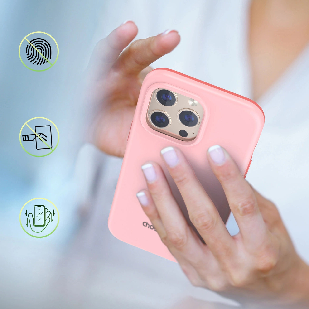 Choetech MFM Anti-drop case Made For MagSafe for iPhone 13 Pro Max pink (PC0114-MFM-PK)_7