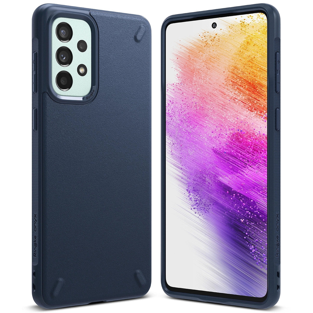 Ringke Onyx durable cover for Samsung Galaxy A73 navy blue_0