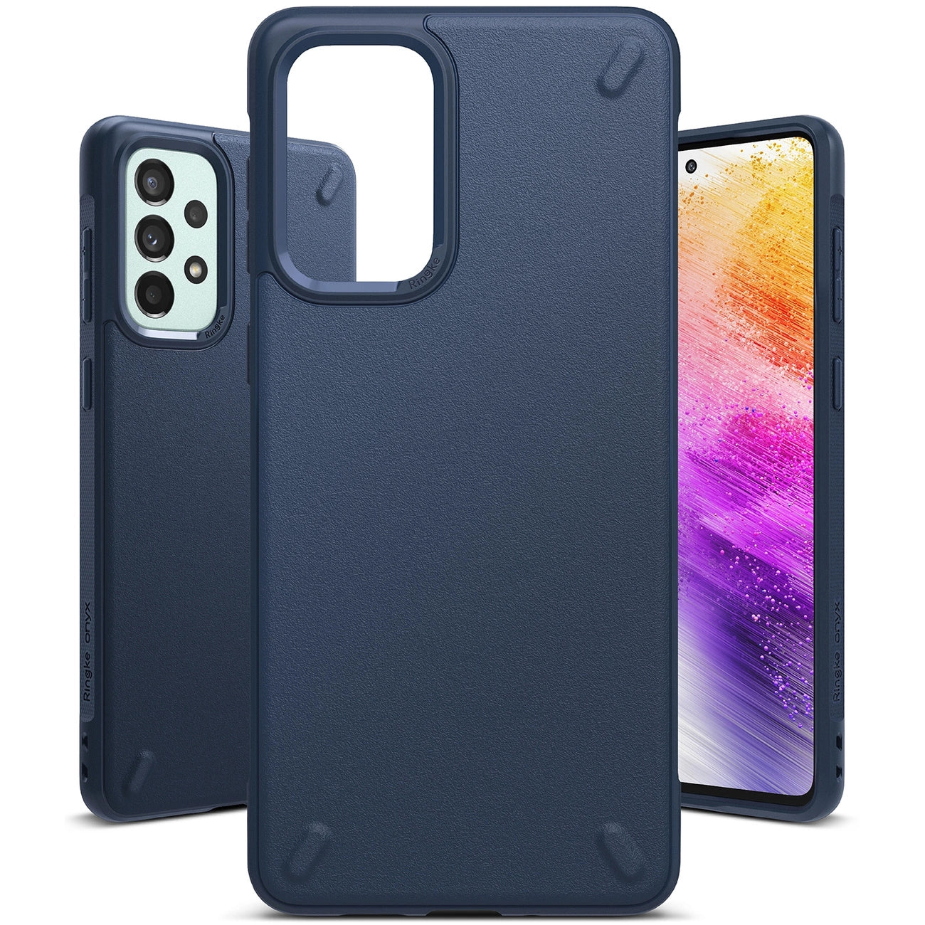 Ringke Onyx durable cover for Samsung Galaxy A73 navy blue_1