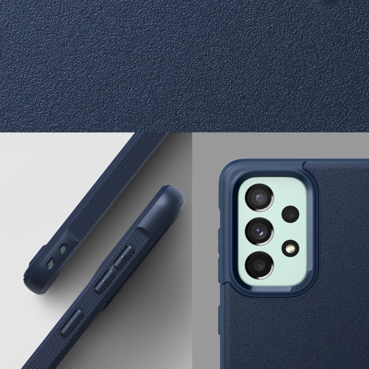 Ringke Onyx durable cover for Samsung Galaxy A73 navy blue_2