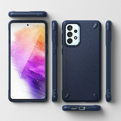 Ringke Onyx durable cover for Samsung Galaxy A73 navy blue_7