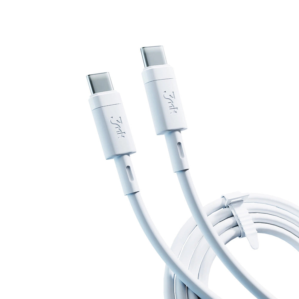 3MK HyperSilicone Cable USB-C / USB-C white cable 1m 60W 3A_2