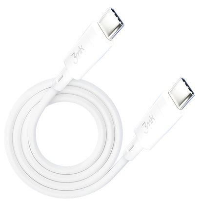 3MK HyperSilicone Cable USB-C / USB-C white cable 1m 60W 3A_5