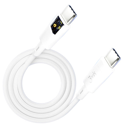 3MK HyperSilicone Cable USB-C / USB-C white cable 1m 60W 3A_6