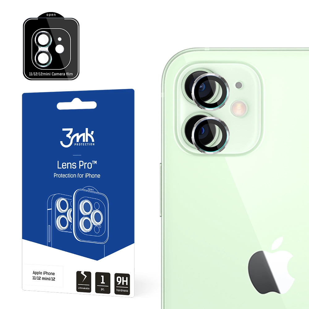 3MK Lens Protection Pro iPhone 11/12/12 Mini Camera lens protection with mounting frame 1 pc._0