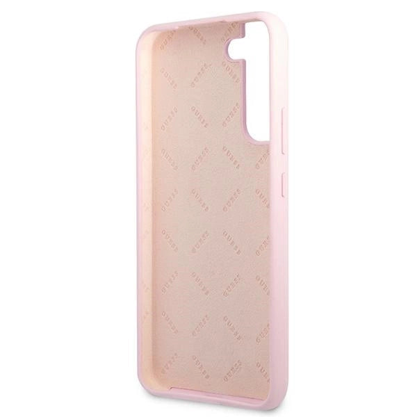 Guess GUHCS22MLSLMGLA S22+ S906 lavender/lavender hardcase Silicone Script Metal Logo_6