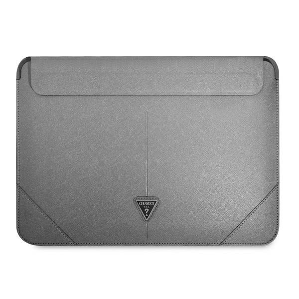 Guess Saffiano Triangle Logo case for a 14" laptop - silver_0