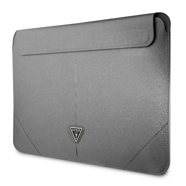 Guess Saffiano Triangle Logo case for a 14" laptop - silver_1