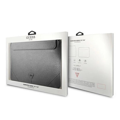 Guess Saffiano Triangle Logo case for a 14" laptop - silver_3