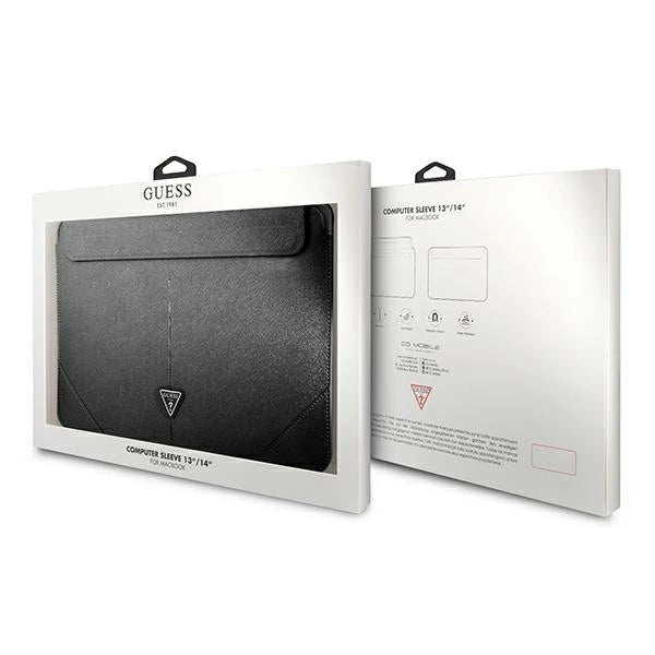 Guess Saffiano Triangle Logo case for a 14" laptop - black_3
