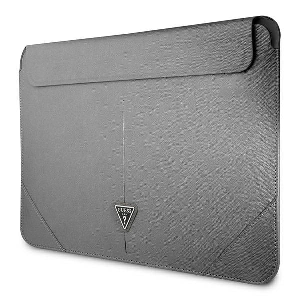 Guess Saffiano Triangle Logo case for a 16" laptop - silver_1