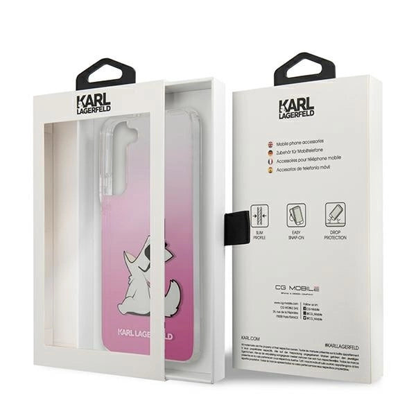 Karl Lagerfeld KLHCS22MCFNRCPI S22+ S906 hardcase różowy/pink Choupette Eat_7