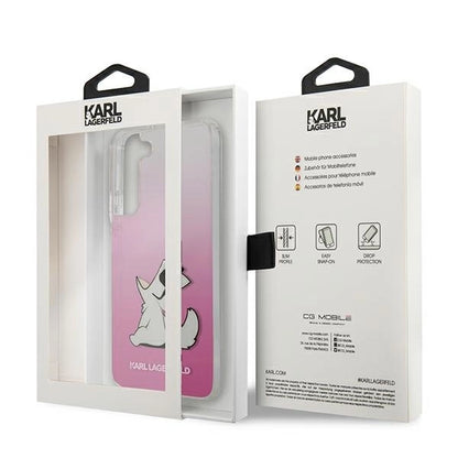 Karl Lagerfeld KLHCS22MCFNRCPI S22+ S906 hardcase różowy/pink Choupette Eat_7