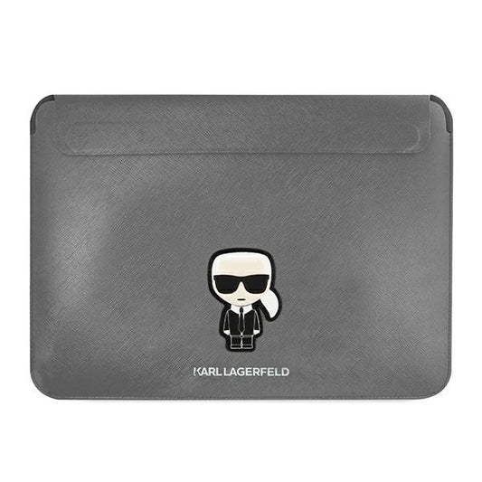 Karl Lagerfeld Saffiano Ikonik Karl case for a 13-14" laptop - silver_0
