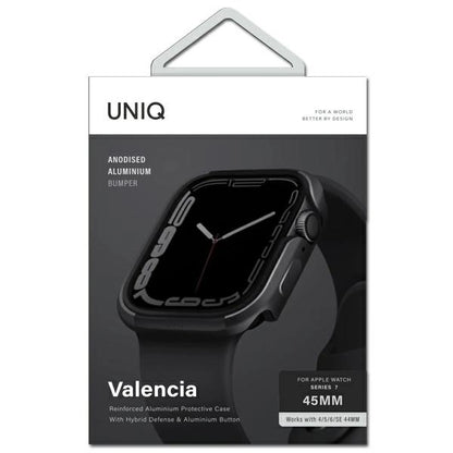 Uniq case Valencia Apple Watch Series 4/5/6/7/8/SE/SE2 45/44mm. graphite/graphite_2