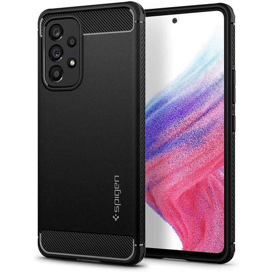 Spigen Rugged Armor Case for Samsung Galaxy A53 5G - Matte Black_0