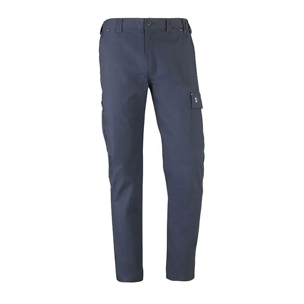 CalÃ§a de estrada azul marinho com tecido elÃ¡stico e vÃ¡rios bolsos, tamanho xl_0