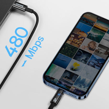 Baseus CATS000003 Lightning - USB-C cable 20W 480Mb/s 1m - blue_19