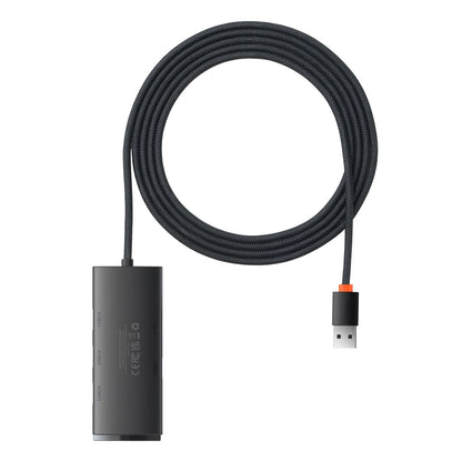 Baseus Lite Series HUB 4-Port (USB-A to 4xUSB-A 3.0) 2m black (WKQX030201)_1