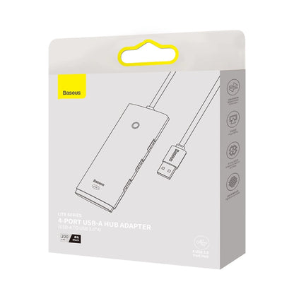 Baseus Lite Series HUB 4-Port (USB-A to 4xUSB-A 3.0) 2m black (WKQX030201)_4