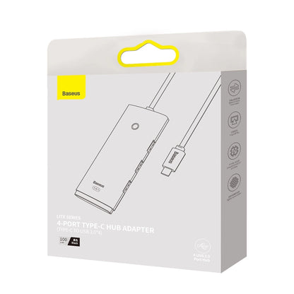 Baseus Lite Series HUB adapter USB Type C - 4x USB 3.0 1m black (WKQX030401)_9