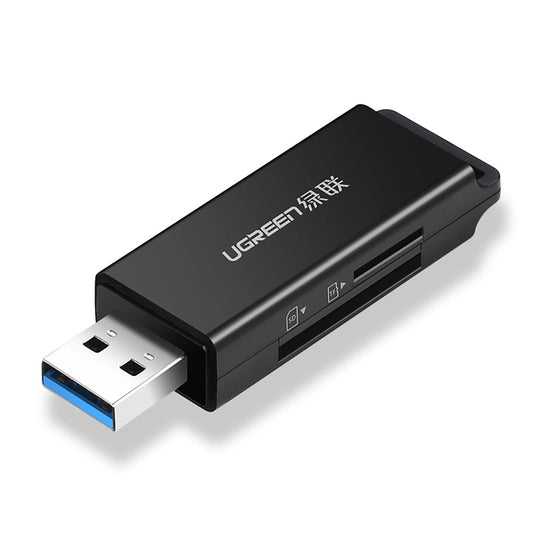 Ugreen Portable TF/SD Card Reader for USB 3.0 Black (CM104)_0
