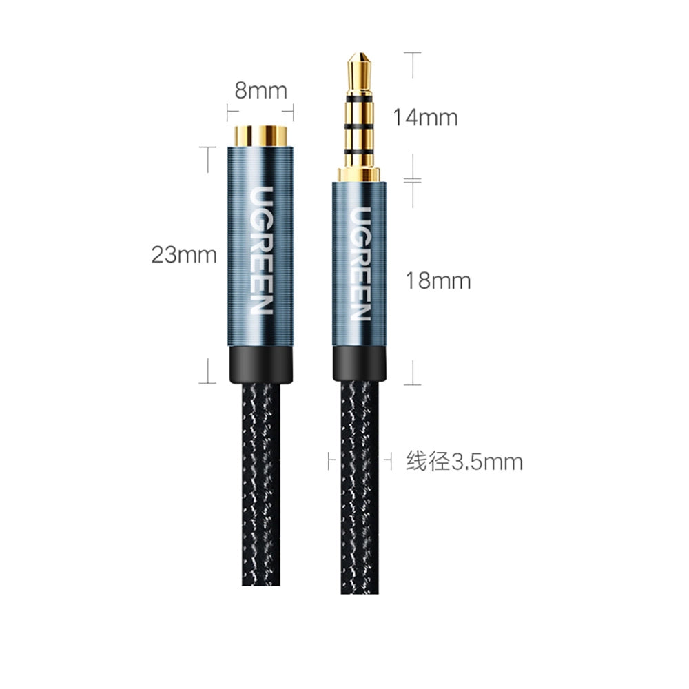 Ugreen adapter cable extension AUX mini jack 3.5 mm 1.5m blue (AV118)_13