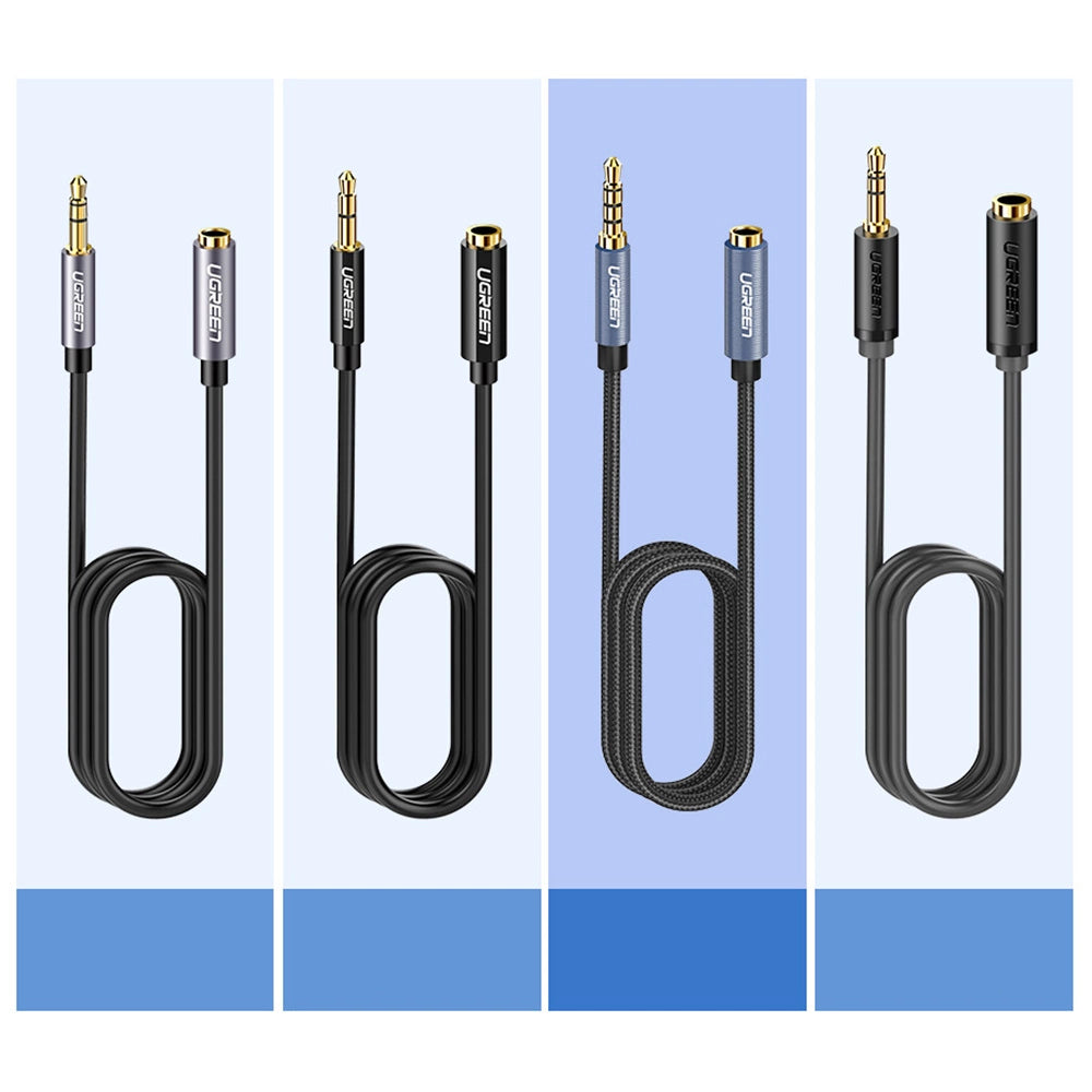 Ugreen adapter cable extension AUX mini jack 3.5 mm 1.5m blue (AV118)_5